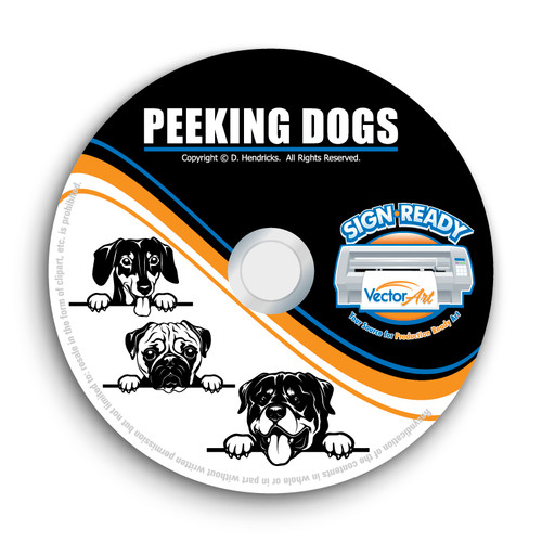 Peeking dogs clipart - peeking,