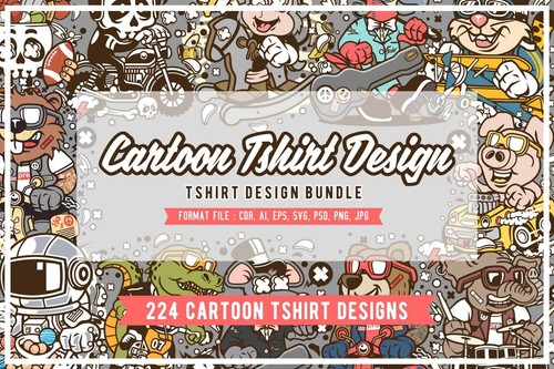 Cartoon shirt designs - t,