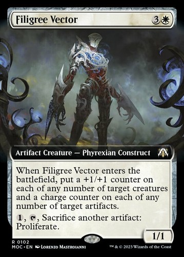 Mtg filigree vector extended - mtg,